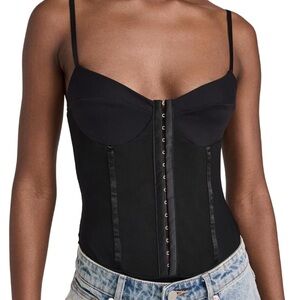 Free People Elegant Black Corset Top